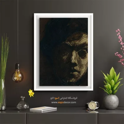 تابلو مینیمال چهره هنری برای پذیرایی - پرتره جان توروپ – تابلو چهره - اسپو دکور