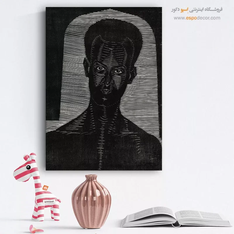 تابلو مینیمال چهره برای نشیمن