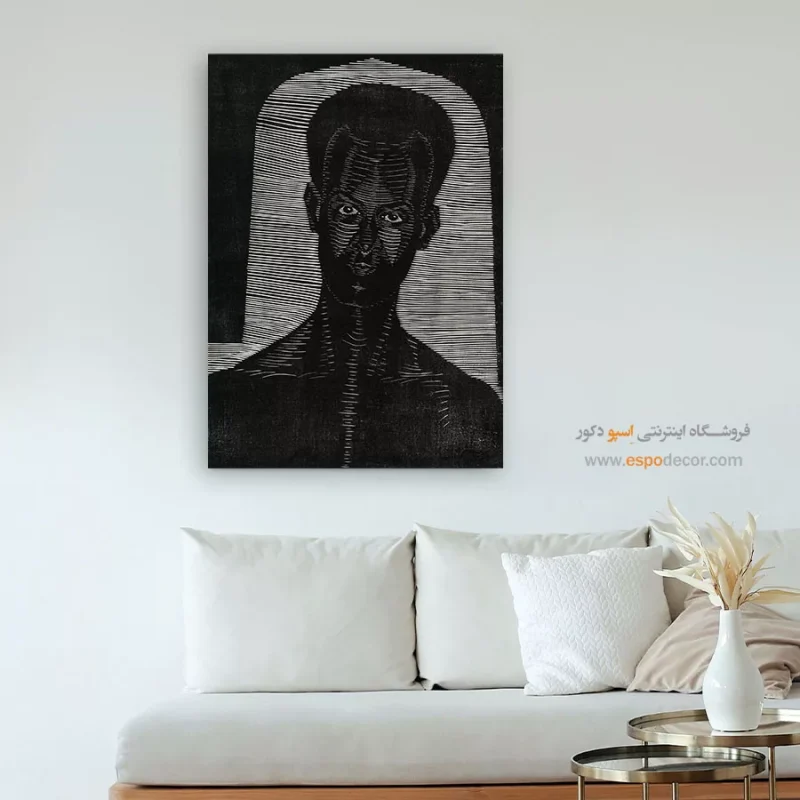 تابلو مینیمال چهره برای نشیمن