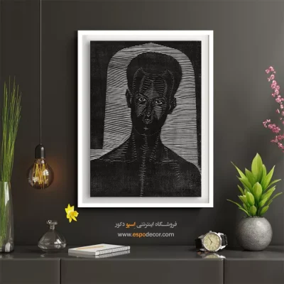 تابلو مینیمال چهره برای نشیمن - ناشناس اثر ساموئل جسورون – تابلو چهره - اسپو دکور