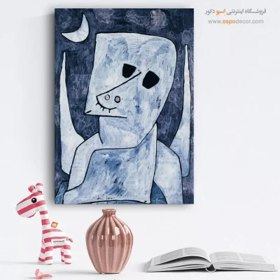 خرید تابلو چهره قاب‌دار برای اتاق خواب - متقاضی فرشته اثر پاول کلی – تابلو چهره - اسپو دکور