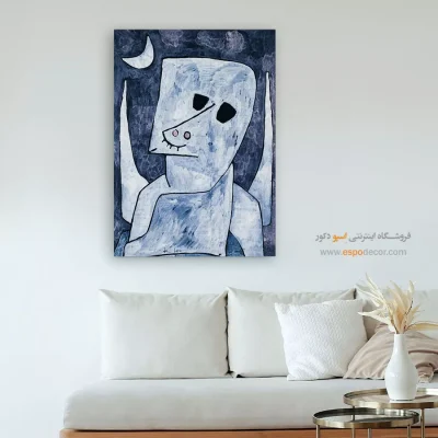 خرید تابلو چهره قاب‌دار برای اتاق خواب - متقاضی فرشته اثر پاول کلی – تابلو چهره - اسپو دکور