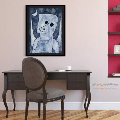خرید تابلو چهره قابدار برای اتاق خواب - متقاضی فرشته اثر پاول کلی – تابلو چهره - اسپو دکور