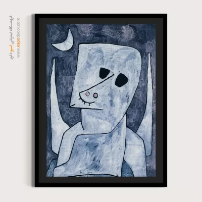 خرید تابلو چهره قابدار برای اتاق خواب - متقاضی فرشته اثر پاول کلی – تابلو چهره - اسپو دکور