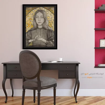 سفارش تابلو صورت برای پذیرایی - پرتره هارپیه – تابلو چهره - اسپو دکور