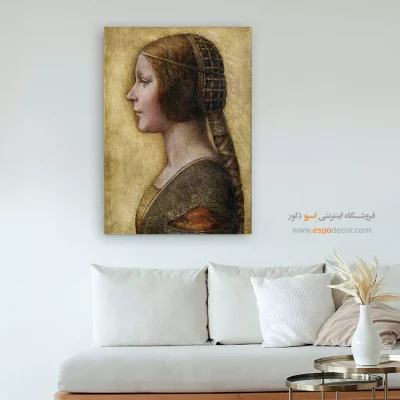 تابلو دکوراتیو چهره بزرگ برای اتاق خواب