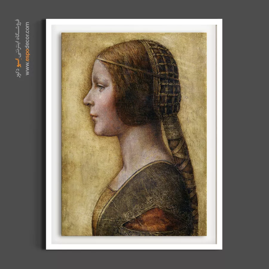 شاهزاده خانم زیبا اثر داوینچی – تابلو چهره