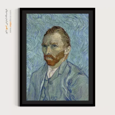 تابلو دکوراتیو چهره بزرگ برای دفتر - چهره ون گوگ – تابلو چهره - اسپو دکور