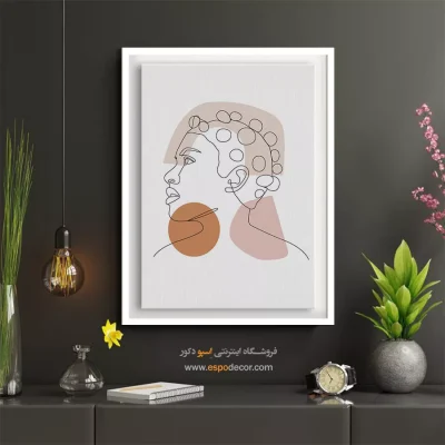 خرید تابلو چهره خاص برای مزون - دریا – تابلو چهره - اسپو دکور