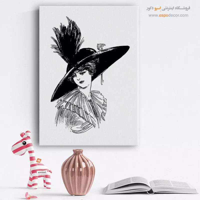 خرید تابلو پرتره بزرگ برای سالن زیبایی