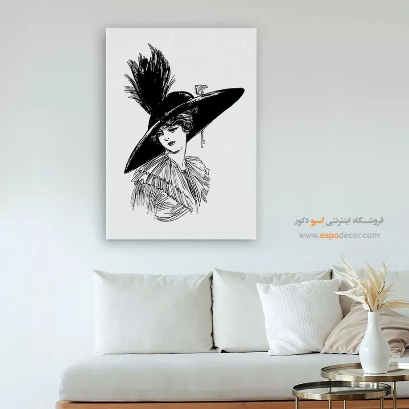 خرید تابلو پرتره بزرگ برای سالن زیبایی