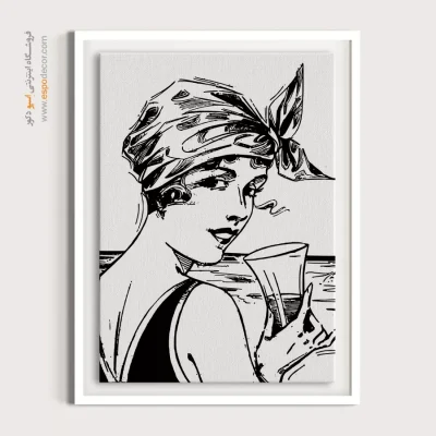 تابلو نقاشی چهره هنری برای اتاق خواب - اقیانوس – تابلو چهره - اسپو دکور