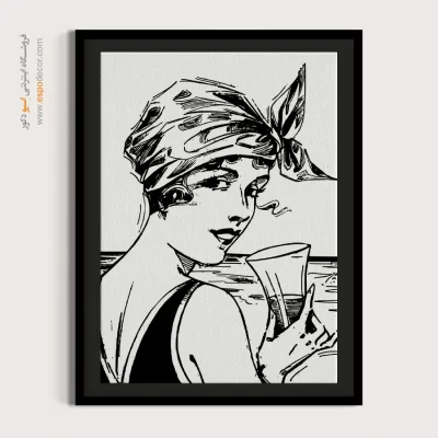 تابلو نقاشی چهره هنری برای اتاق خواب - اقیانوس – تابلو چهره - اسپو دکور