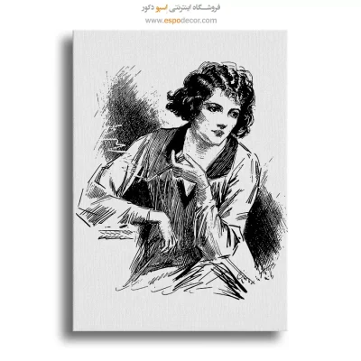 تابلو پرتره خطی برای اتاق کار