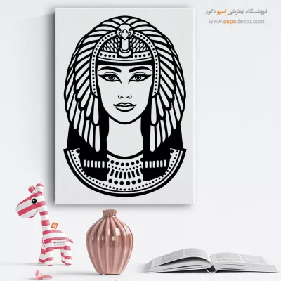 تابلو مینیمال چهره قاب‌دار برای اتاق خواب