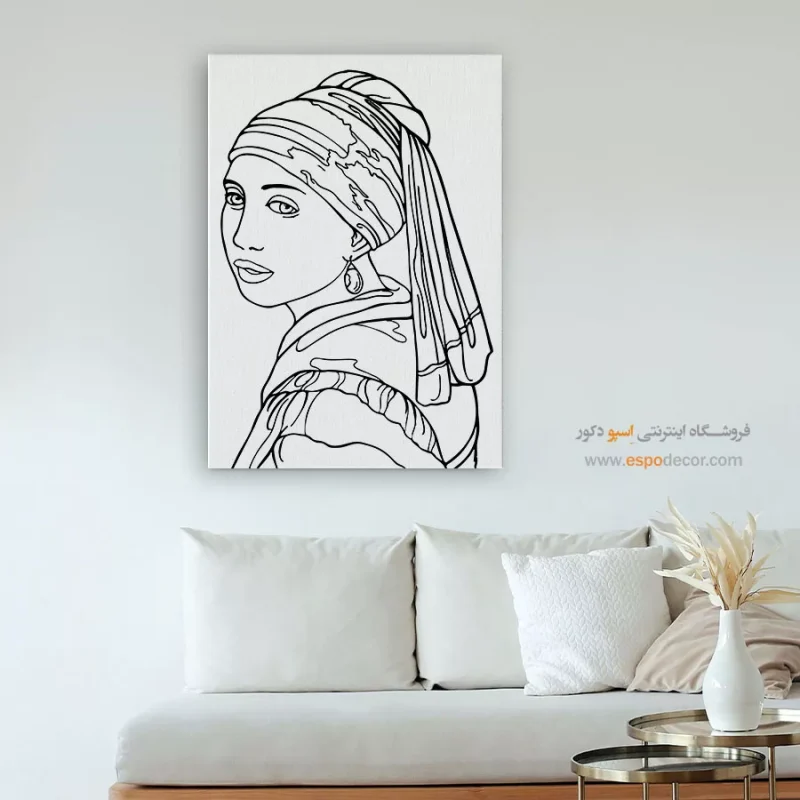تابلو دکوراتیو چهره خاص برای گالری
