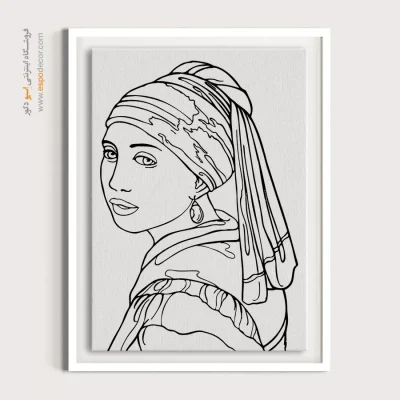 تابلو دکوراتیو چهره خاص برای گالری - آبشار – تابلو چهره - اسپو دکور