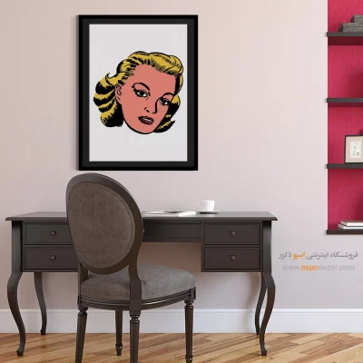 تابلو مینیمال چهره قاب‌دار برای پذیرایی - چهار فصل – تابلو چهره - اسپو دکور