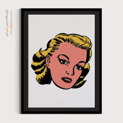 تابلو مینیمال چهره قاب‌دار برای پذیرایی - چهار فصل – تابلو چهره - اسپو دکور