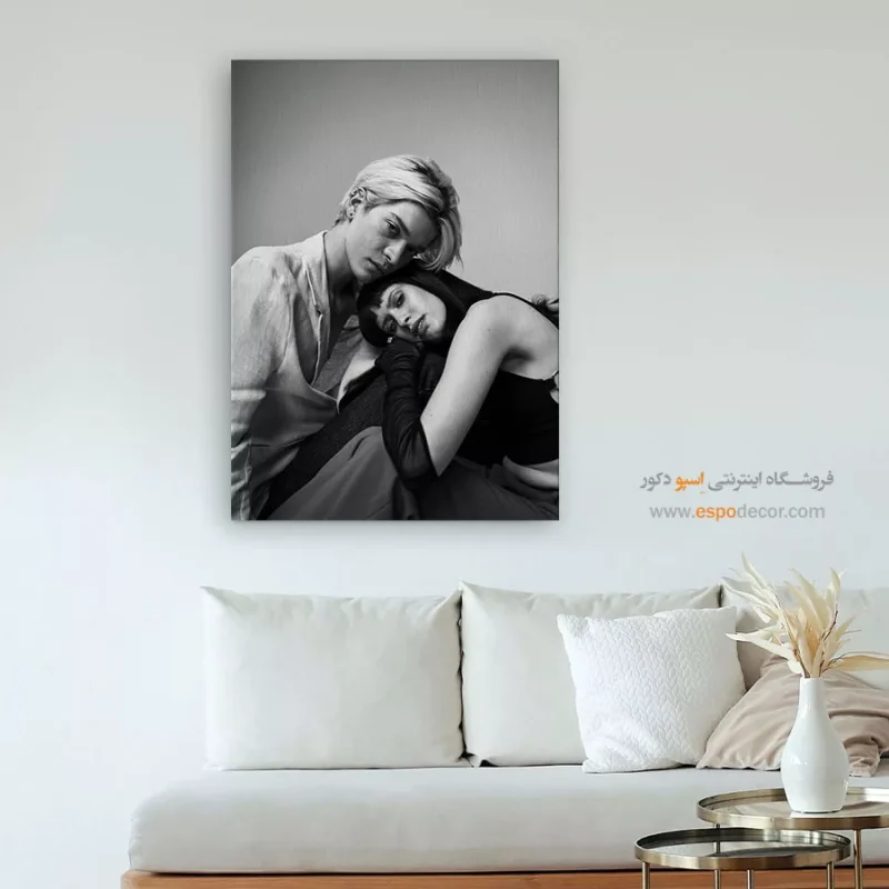 تابلو دکوراتیو چهره برای رستوران