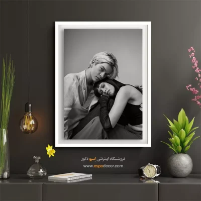 تابلو دکوراتیو چهره برای رستوران - نگاه ساده – تابلو چهره - اسپو دکور
