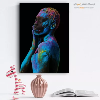 تابلو نقاشی چهره فانتزی برای کافه