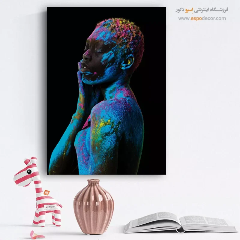 تابلو نقاشی چهره فانتزی برای کافه