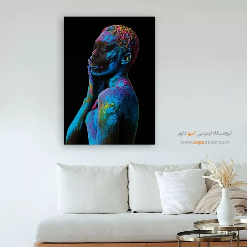 تابلو نقاشی چهره فانتزی برای کافه