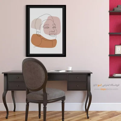 جدیدترین تابلو مینیمال چهره - نقش بی‌نقص – تابلو چهره - اسپو دکور