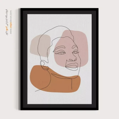 جدیدترین تابلو مینیمال چهره - نقش بی‌نقص – تابلو چهره - اسپو دکور