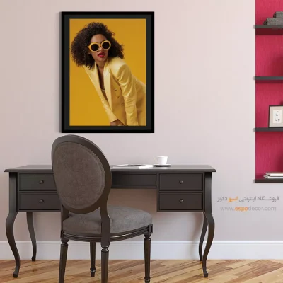 تابلو پرتره هنری برای نشیمن - سکوت – تابلو چهره - اسپو دکور