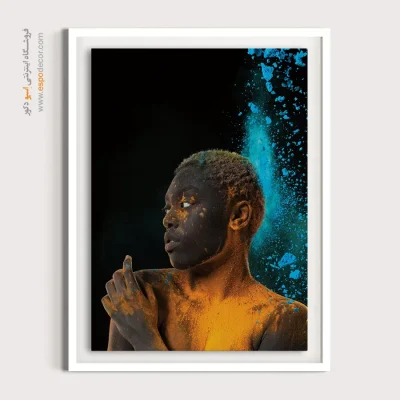 سفارش تابلو پرتره برای پذیرایی - بی‌پیرایه – تابلو چهره - اسپو دکور