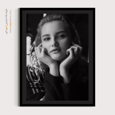 خرید تابلو پرتره برای سالن زیبایی - آرام – تابلو چهره - اسپو دکور