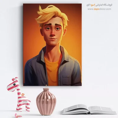 خرید تابلو نقاشی چهره مینیمال برای نشیمن