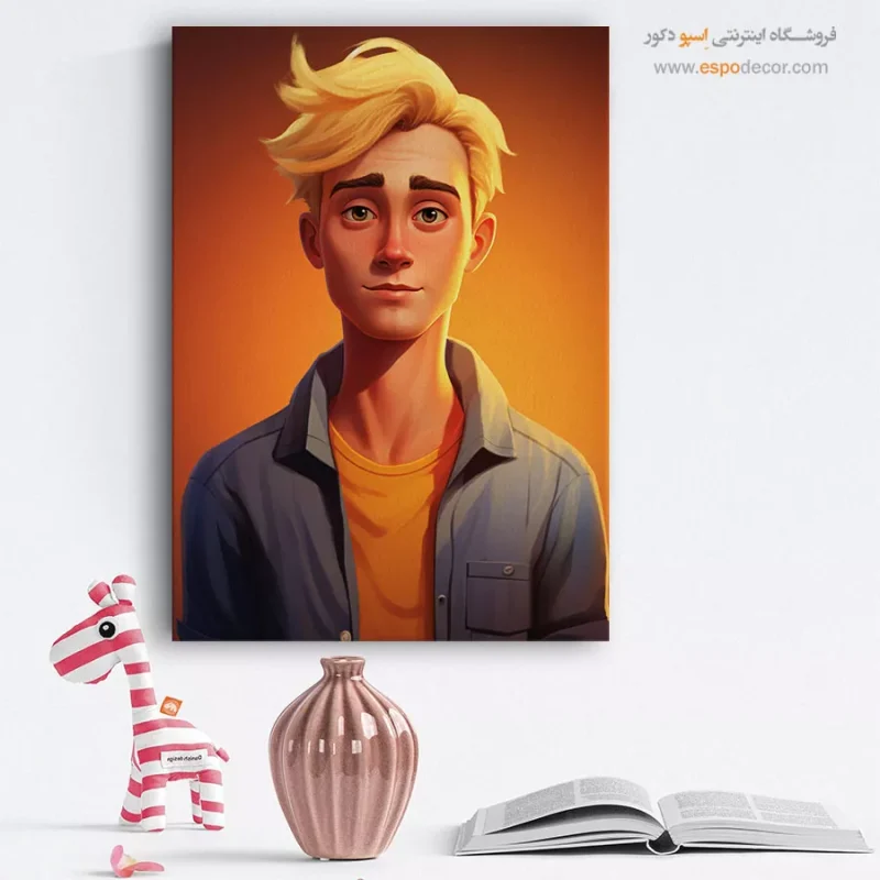 خرید تابلو نقاشی چهره مینیمال برای نشیمن