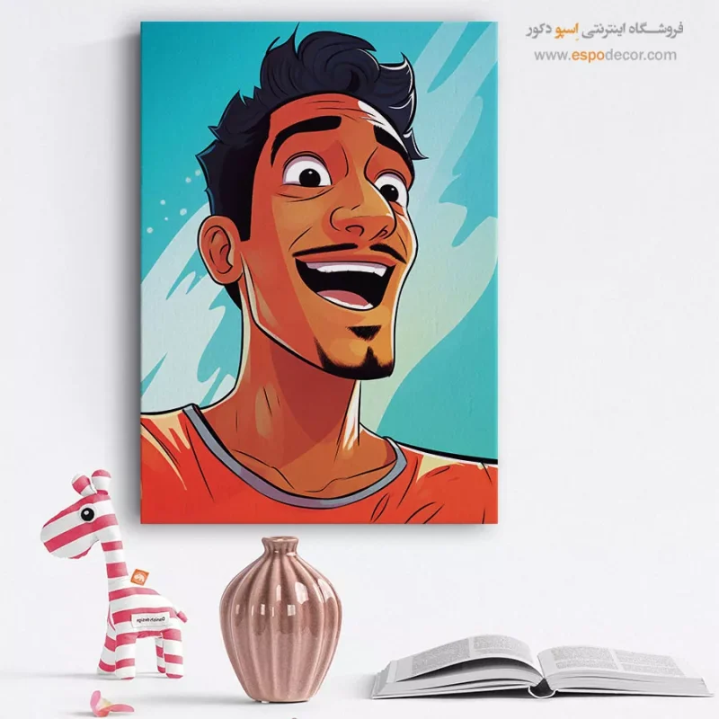 تابلو دکوراتیو چهره خاص برای نشیمن