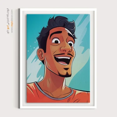 تابلو دکوراتیو چهره خاص برای نشیمن - نقش خالص – تابلو چهره - اسپو دکور