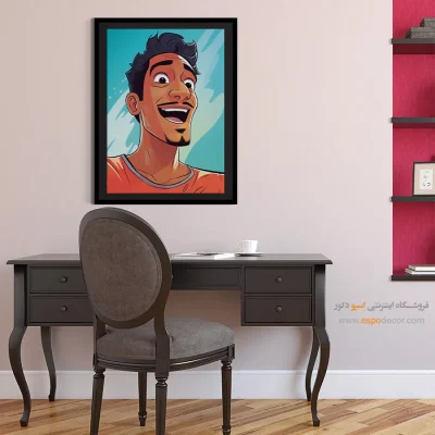 تابلو دکوراتیو چهره خاص برای نشیمن - نقش خالص – تابلو چهره - اسپو دکور