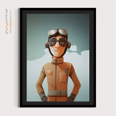 خرید تابلو نقاشی چهره بزرگ برای کافه - سبک – تابلو چهره - اسپو دکور