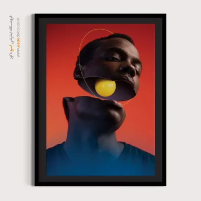 خرید تابلو صورت خاص برای اتاق کار - نگاه نرم – تابلو چهره - اسپو دکور