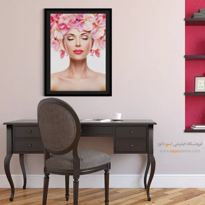 تابلو چهره هنری برای سالن زیبایی - مثنوی – تابلو چهره - اسپو دکور