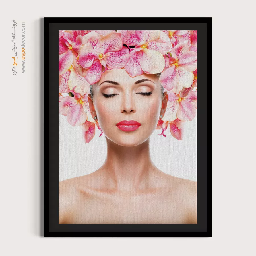 تابلو چهره هنری برای سالن زیبایی - مثنوی – تابلو چهره - اسپو دکور