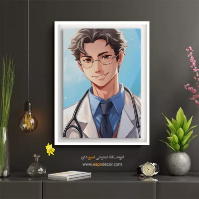 خرید تابلو چهره بزرگ برای اتاق کار - بی‌نظیر – تابلو چهره - اسپو دکور