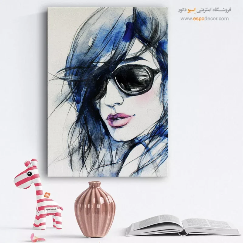 خرید تابلو نقاشی چهره مینیمال برای پذیرایی
