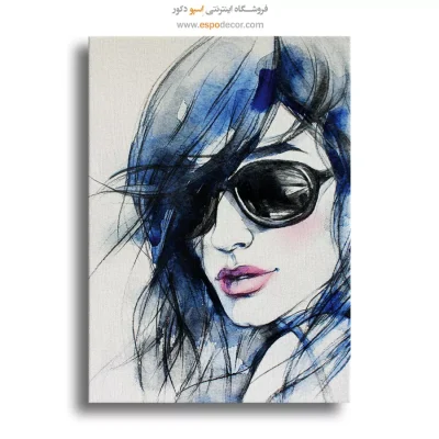 خرید تابلو نقاشی چهره مینیمال برای پذیرایی