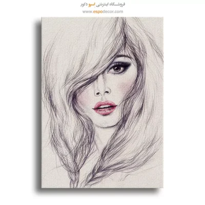 خرید تابلو چهره بدون قاب برای پذیرایی