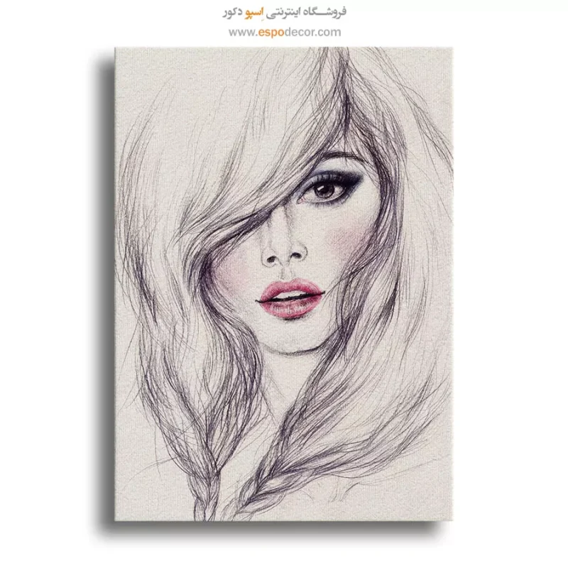 خرید تابلو چهره بدون قاب برای پذیرایی