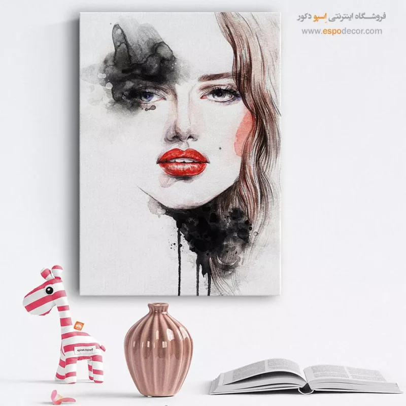 خرید تابلو چهره سیاه سفید برای اتاق کار