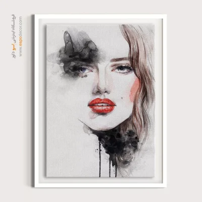 خرید تابلو چهره سیاه سفید برای اتاق کار - نقش ویژه – تابلو چهره - اسپو دکور