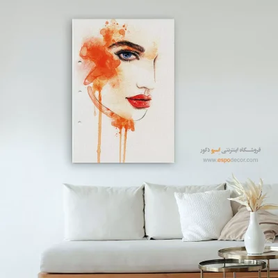 خرید تابلو مینیمال چهره مینیمال برای نشیمن